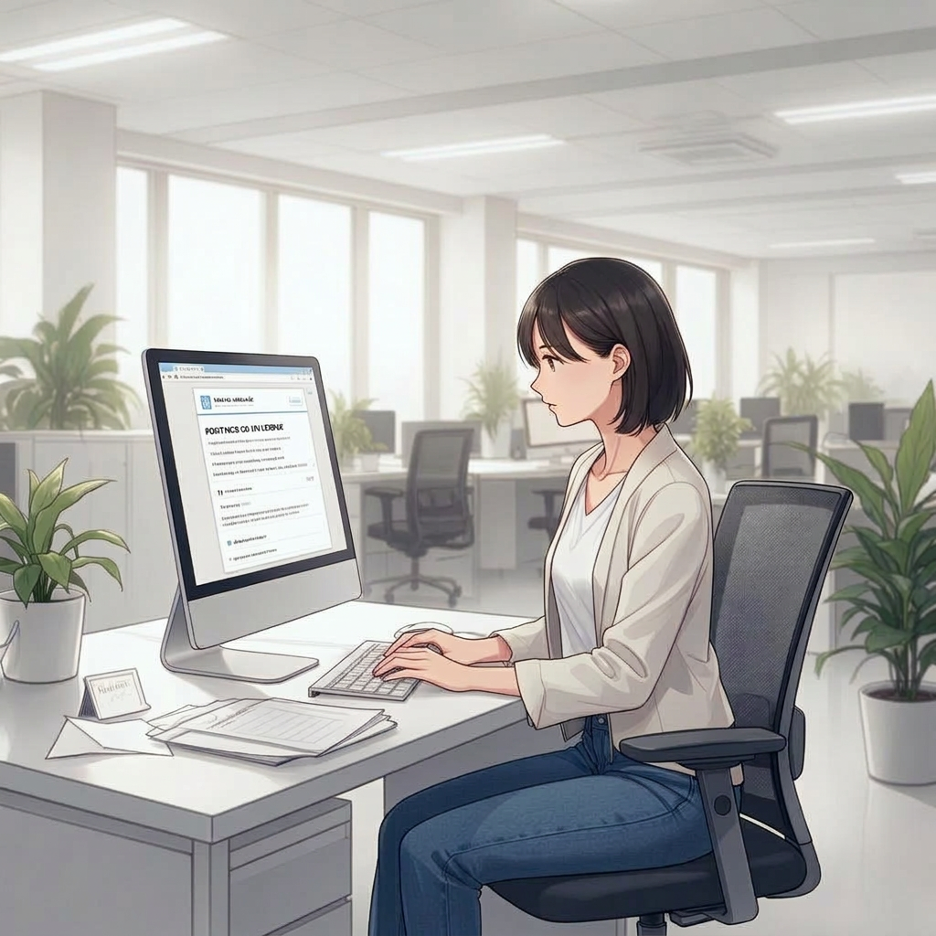 RH publiant une offre de stage